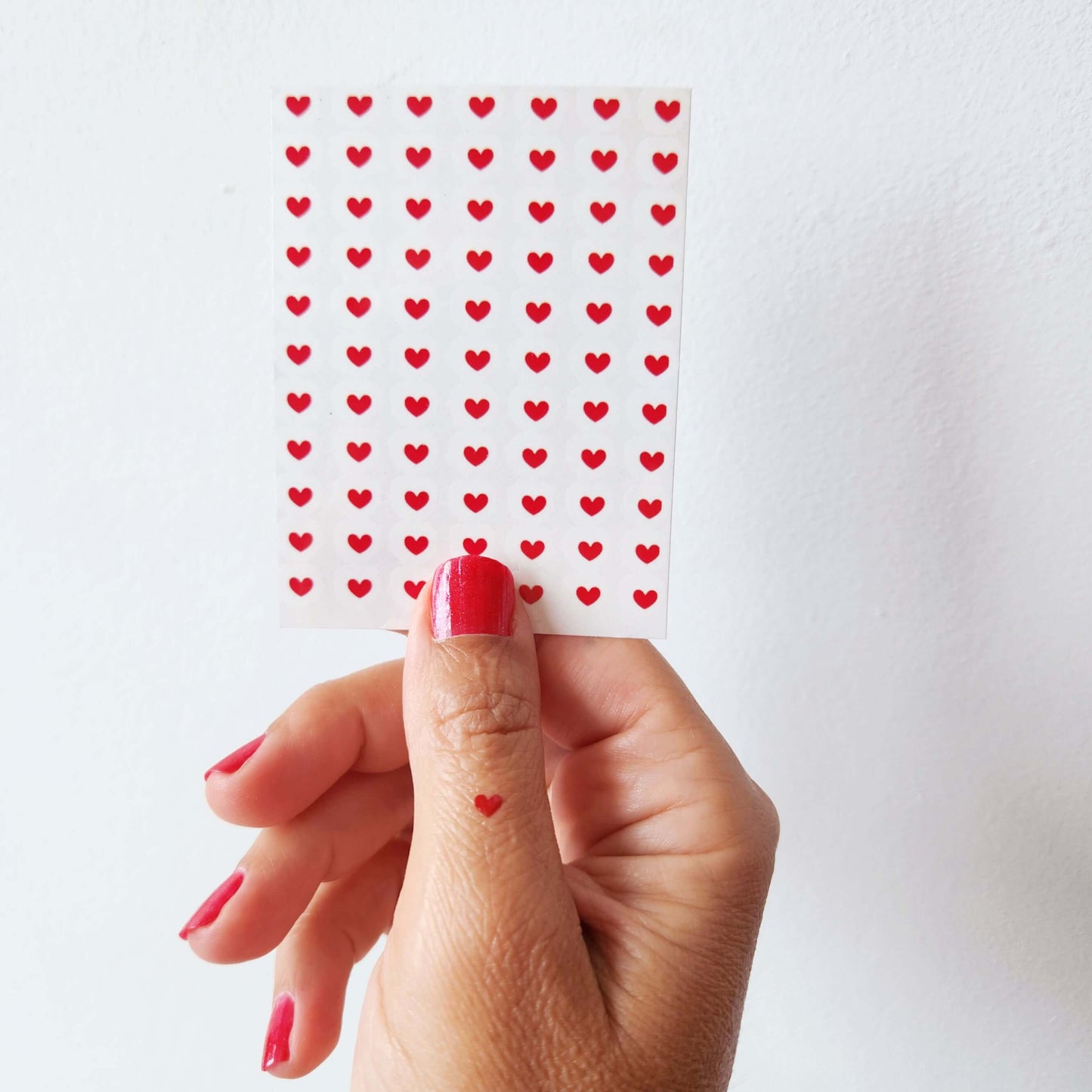Tatouages temporaires mini coeur rouge