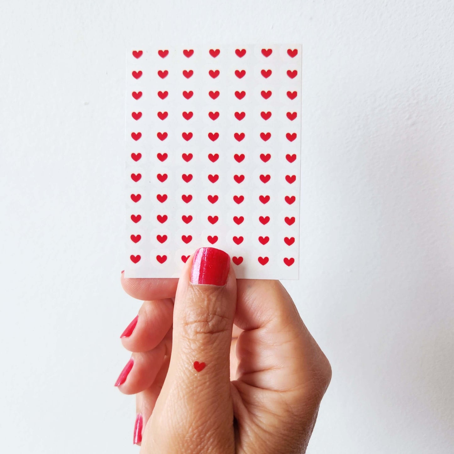 Tatouages temporaires mini coeur rouge