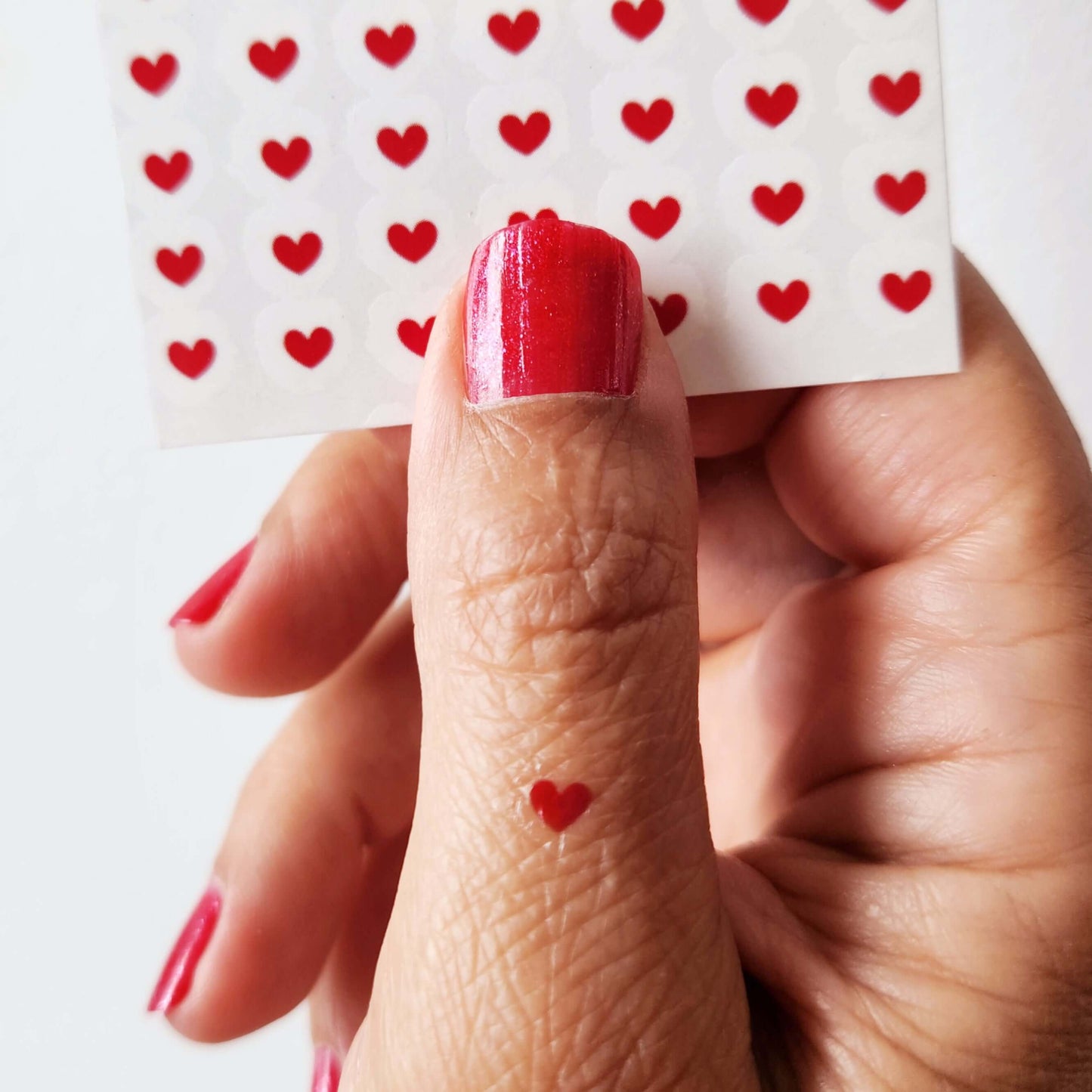 Tatouages temporaires mini coeur rouge