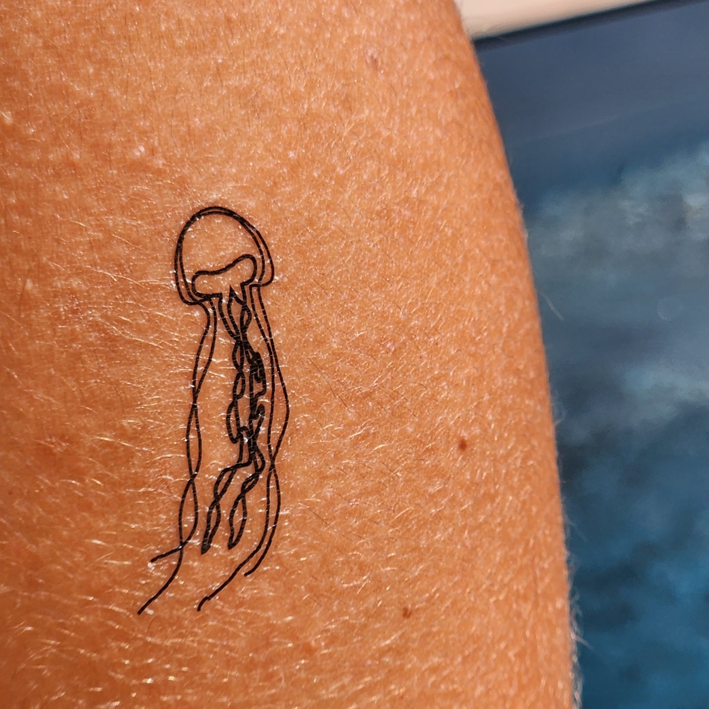 tatouage temporaire de méduse (lot de 2 méduses)