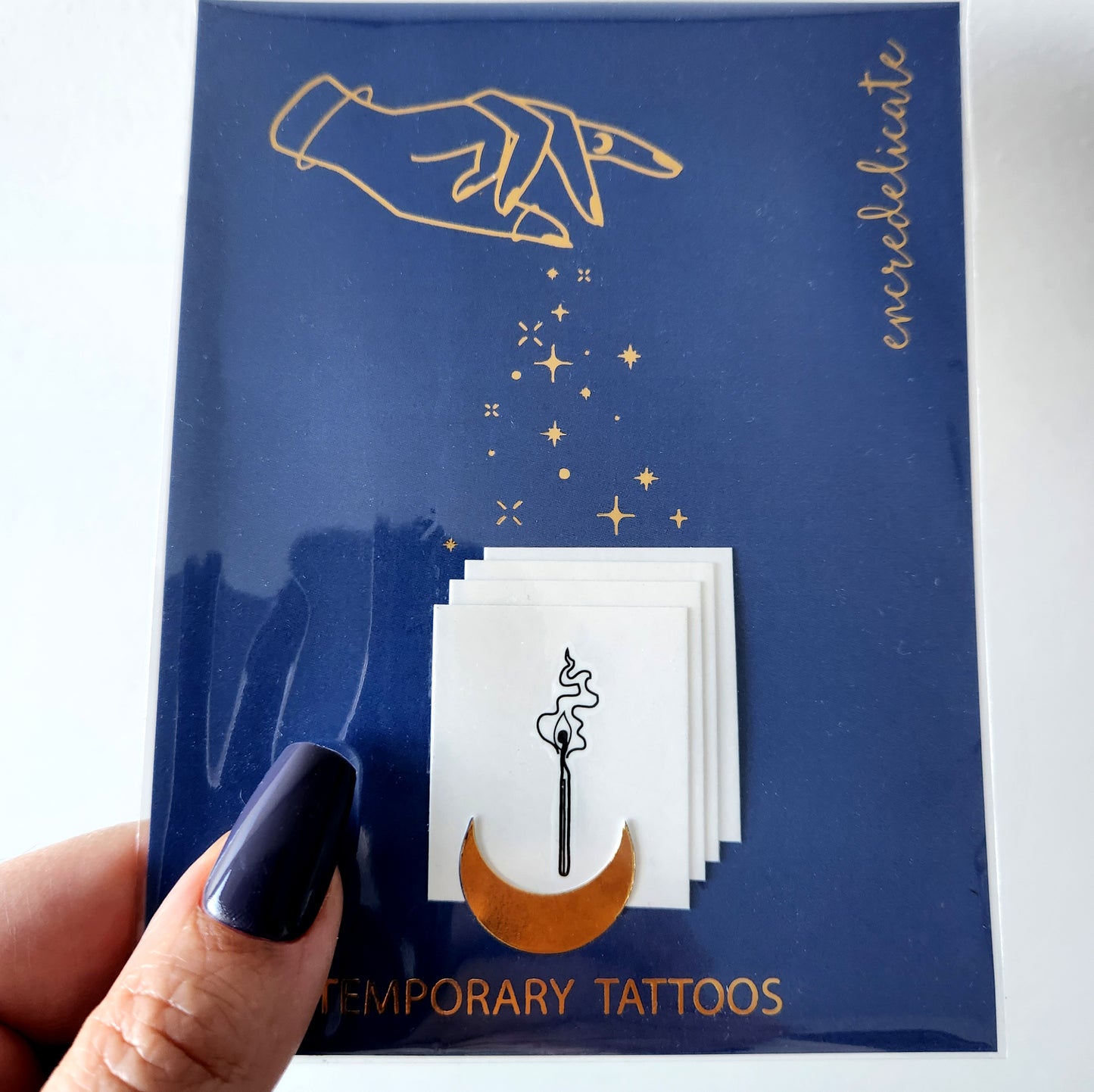 tatouage temporaire allumette (set de 4)