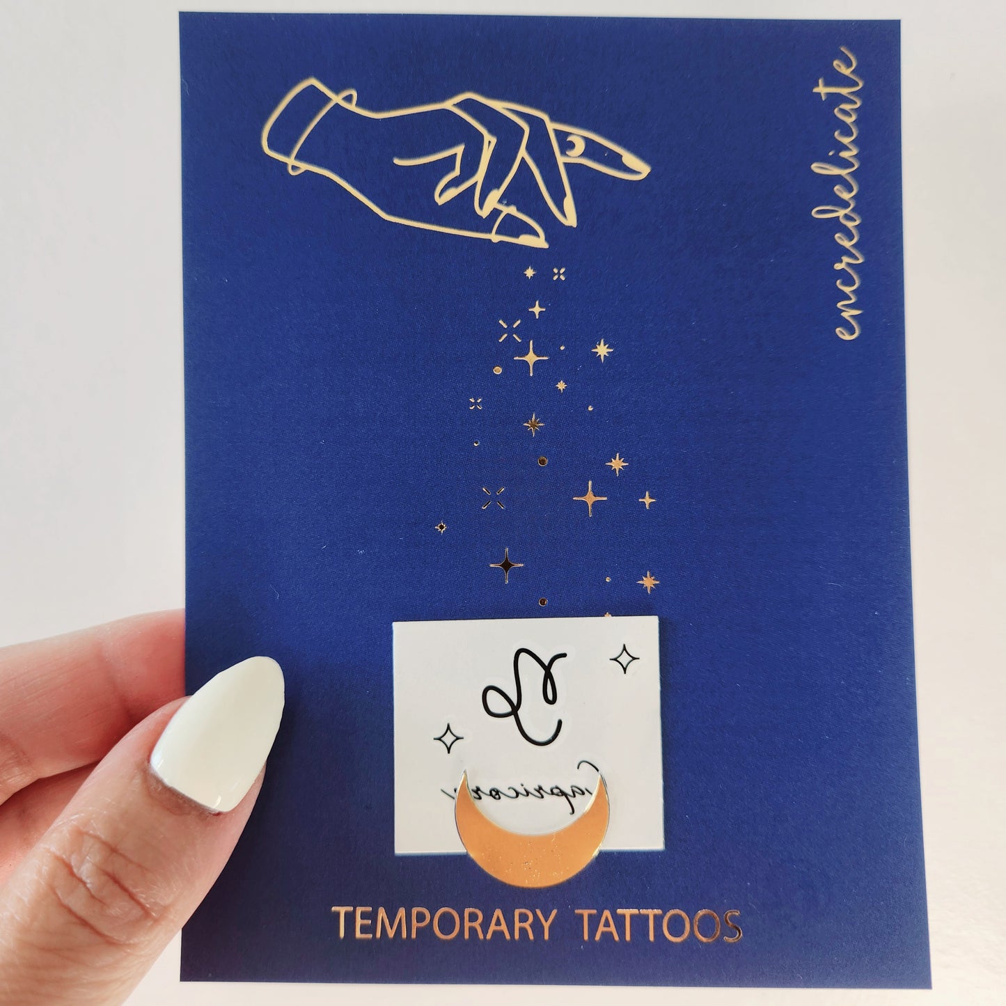 4 tatouages temporaires signe zodiacal du Capricorne