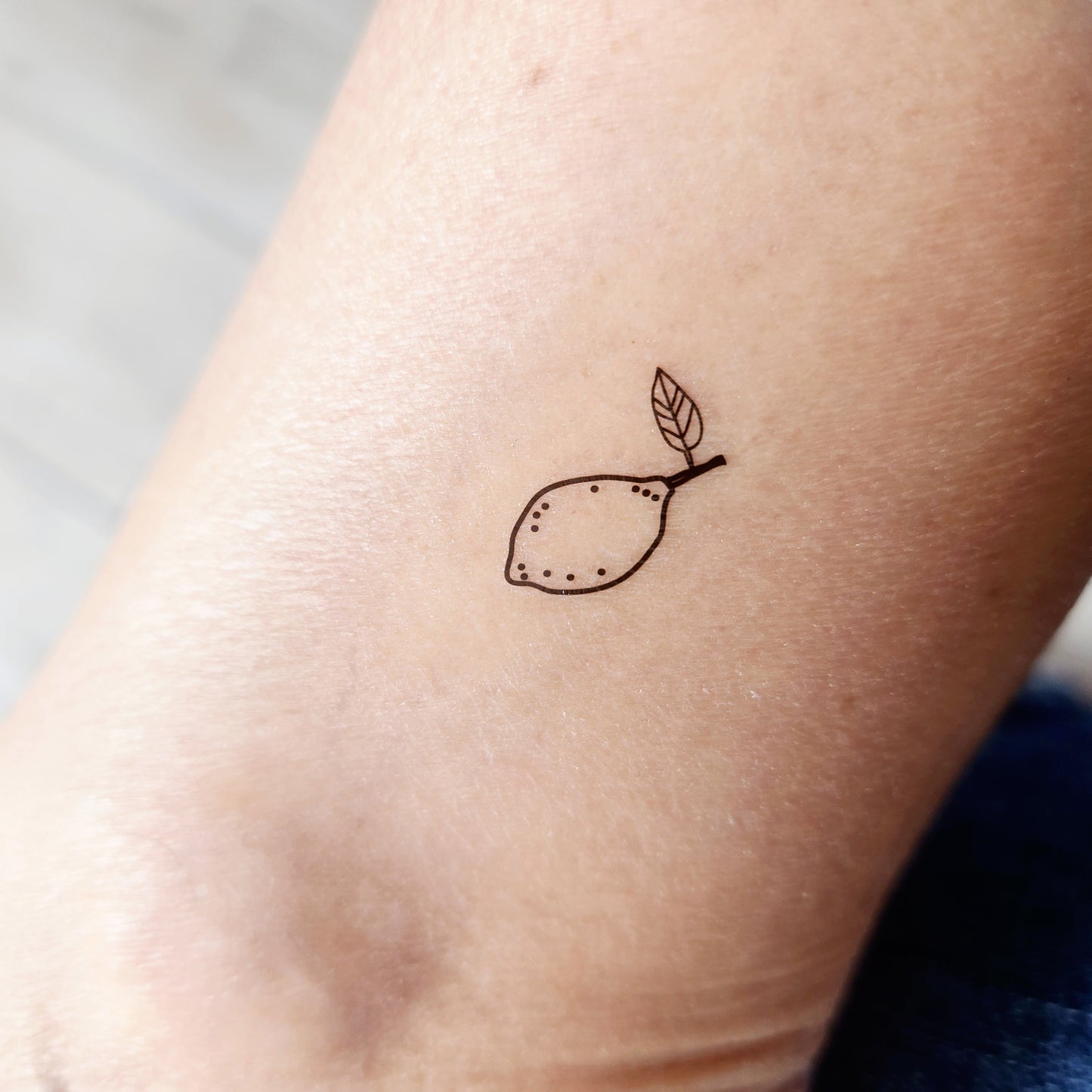tatouage temporaire citron (set de 4)