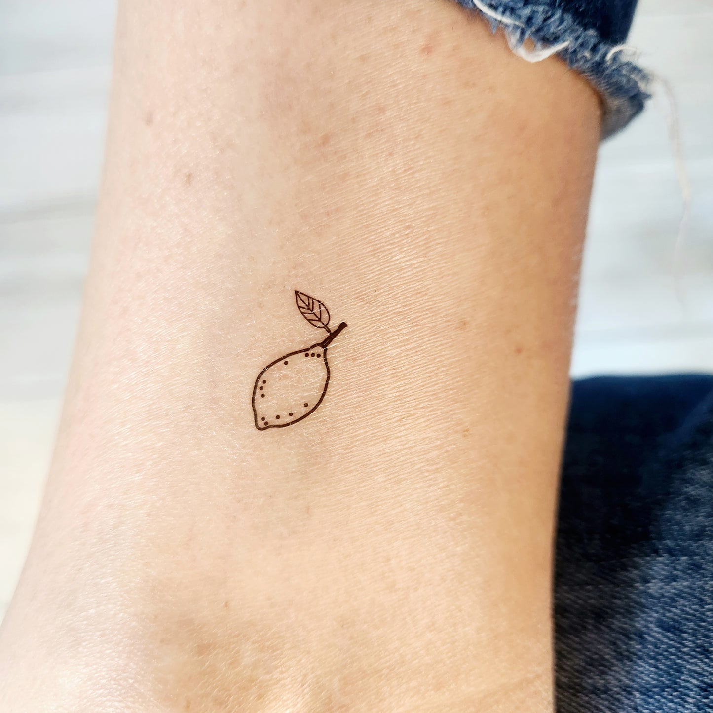 tatouage temporaire citron (set de 4)