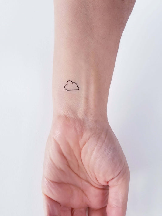 tatouage temporaire nuage (set de 6)
