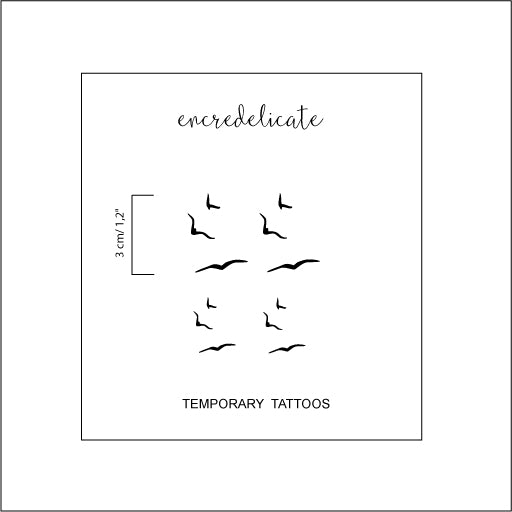 tatouage temporaire oiseaux volants