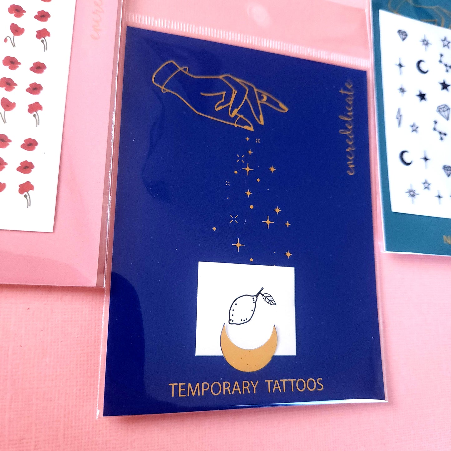 tatouage temporaire citron (set de 4)