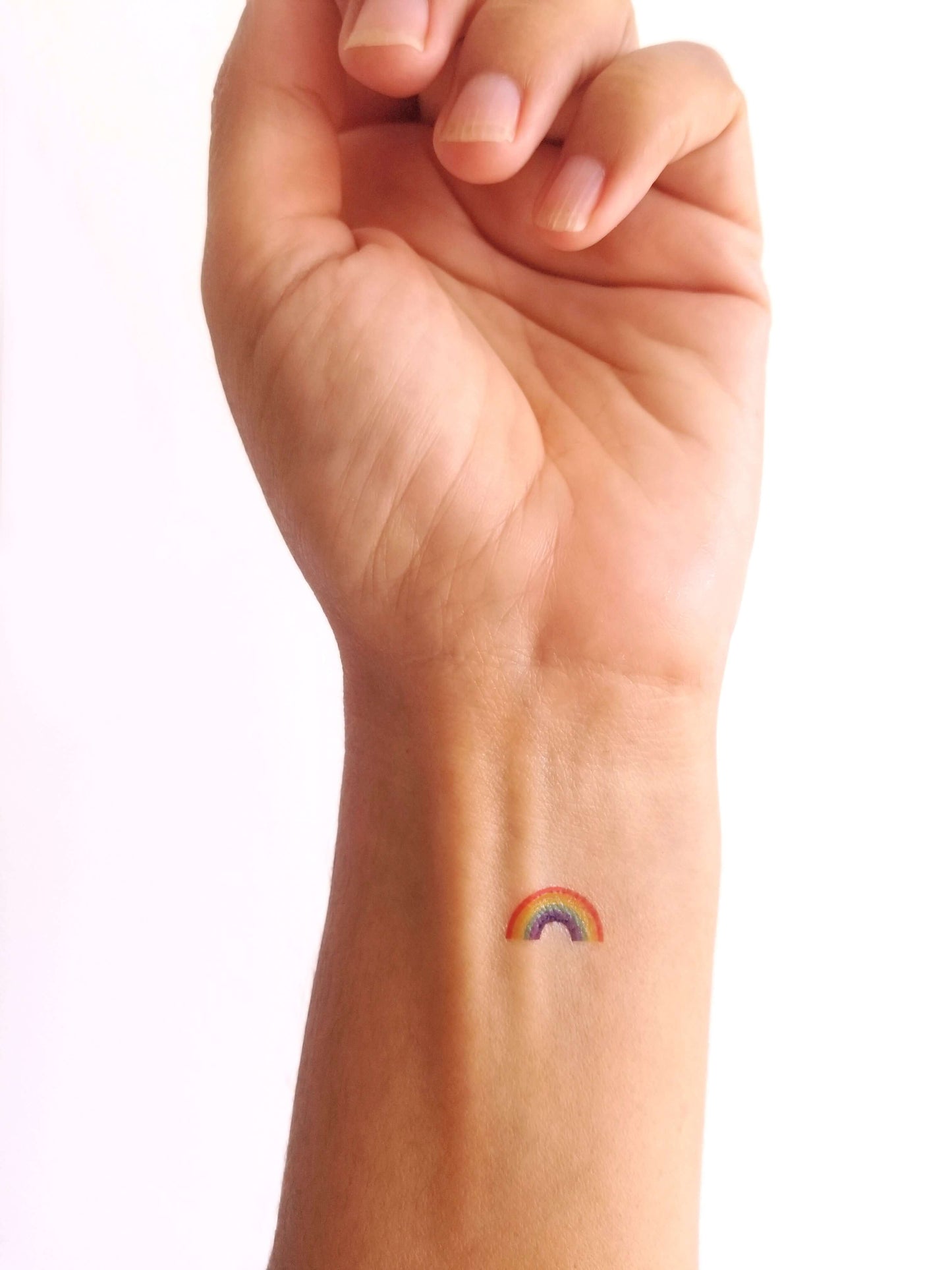 tatouage temporaire arc en ciel (set de 8)