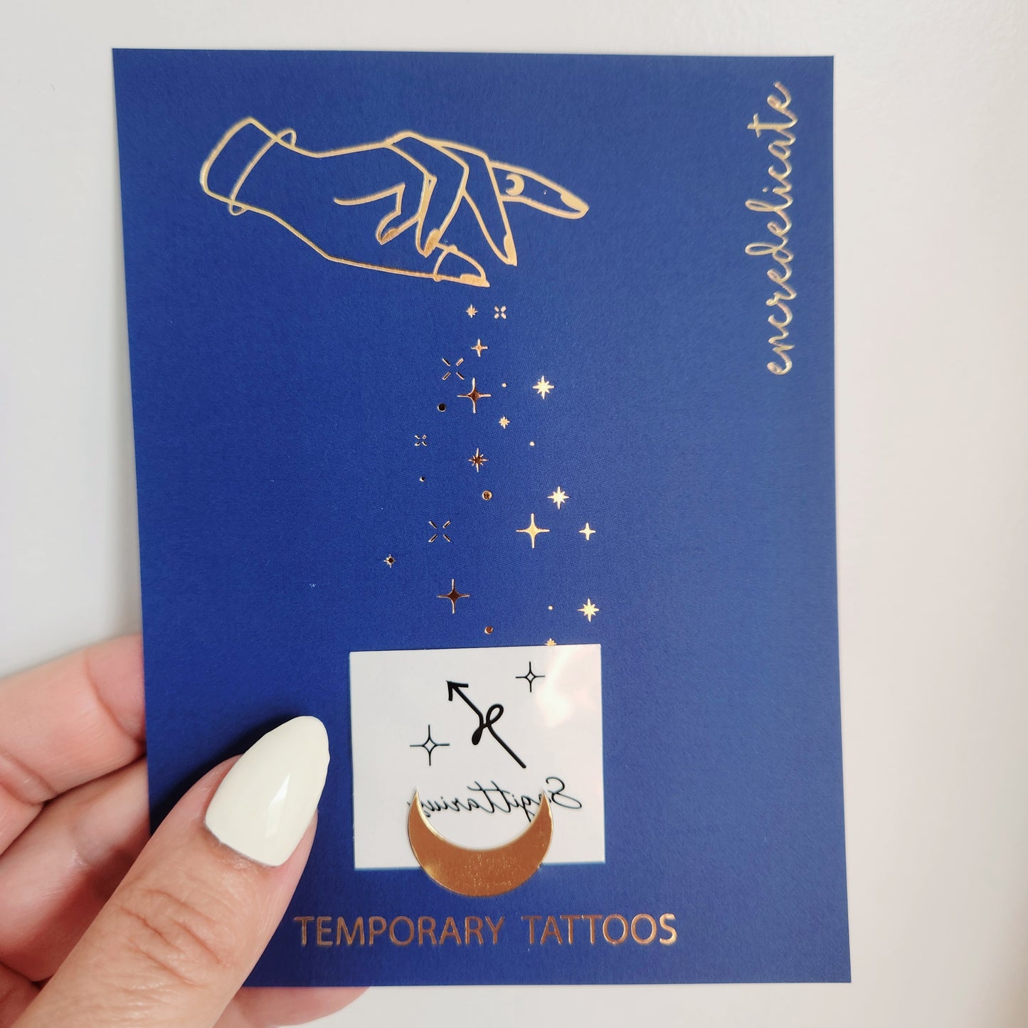 Tatouages temporaires du signe zodiacal du Sagittaire (set de 4)