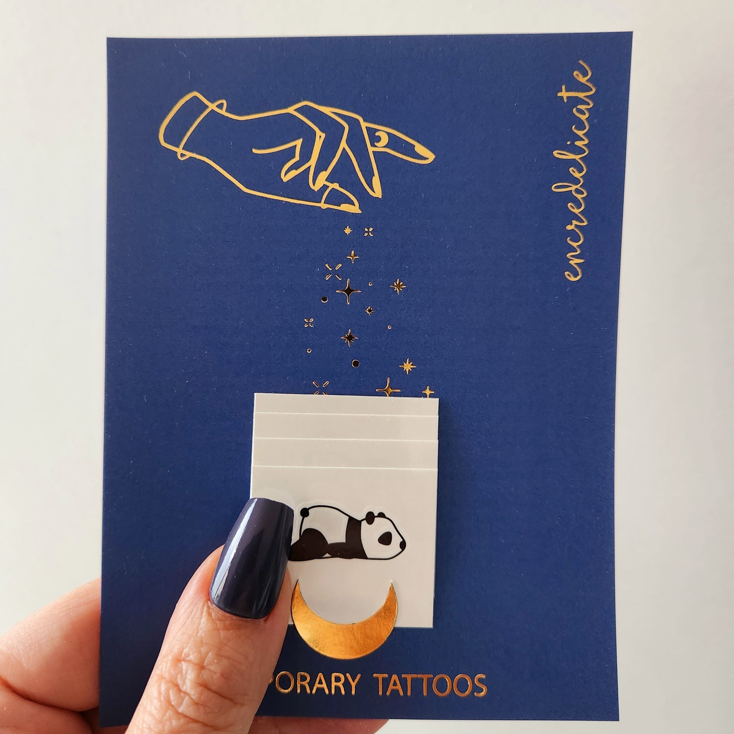 tatouage temporaire panda (set de 4)