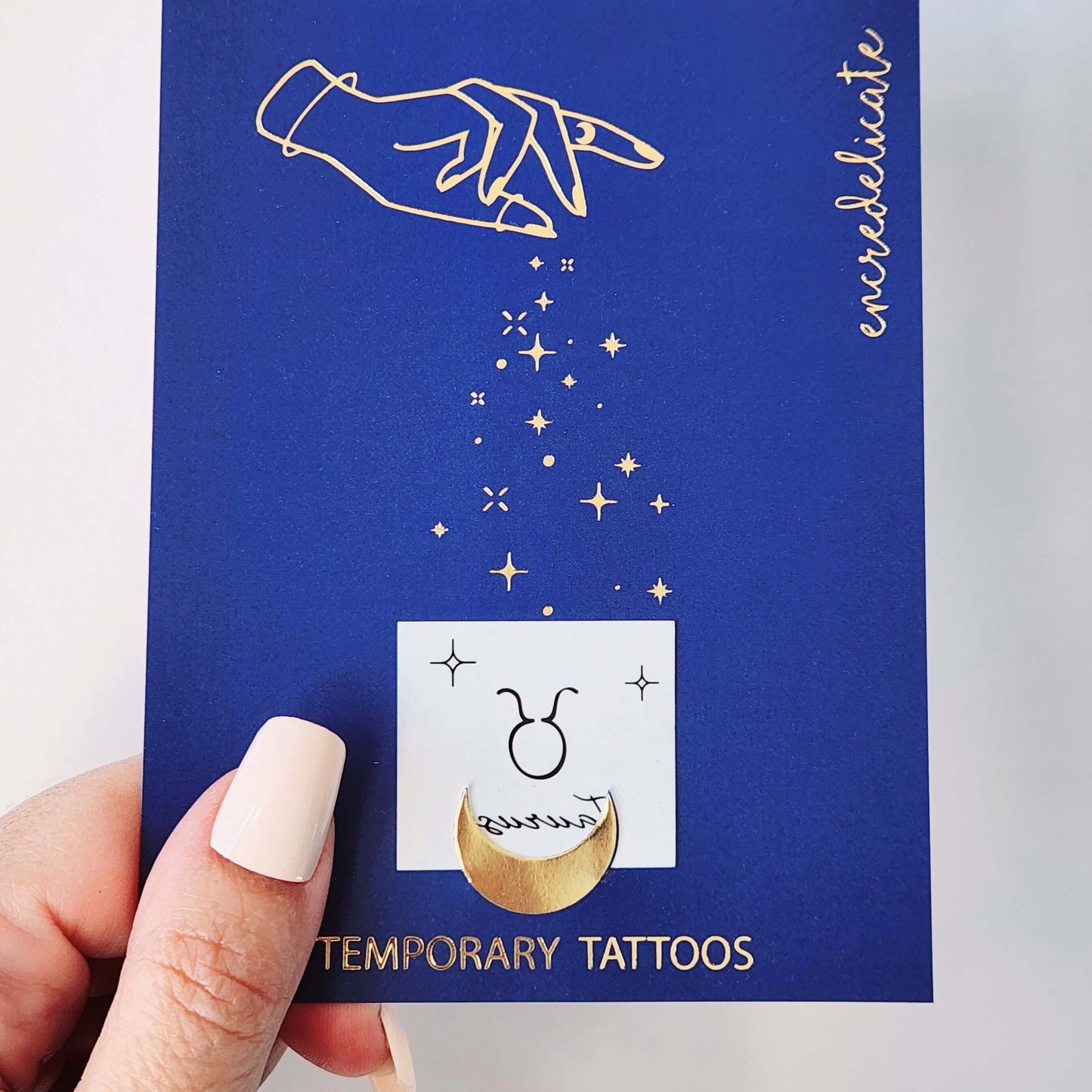 tatouage éphémère signe zodiacal Taureau (set de 4)