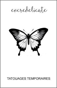 tatouage temporaire de papillon vintage - encredelicate