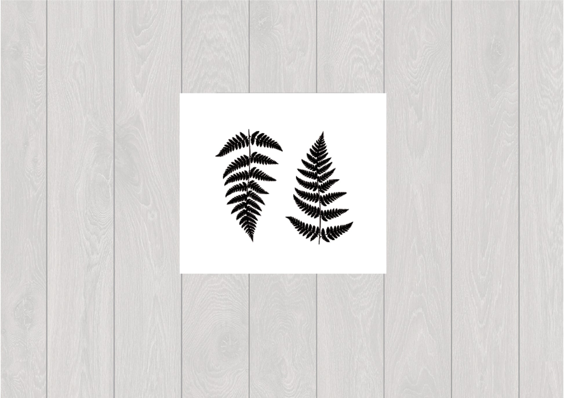 tatouage temporaire de feuille de fougère (lot de 2) - encredelicate