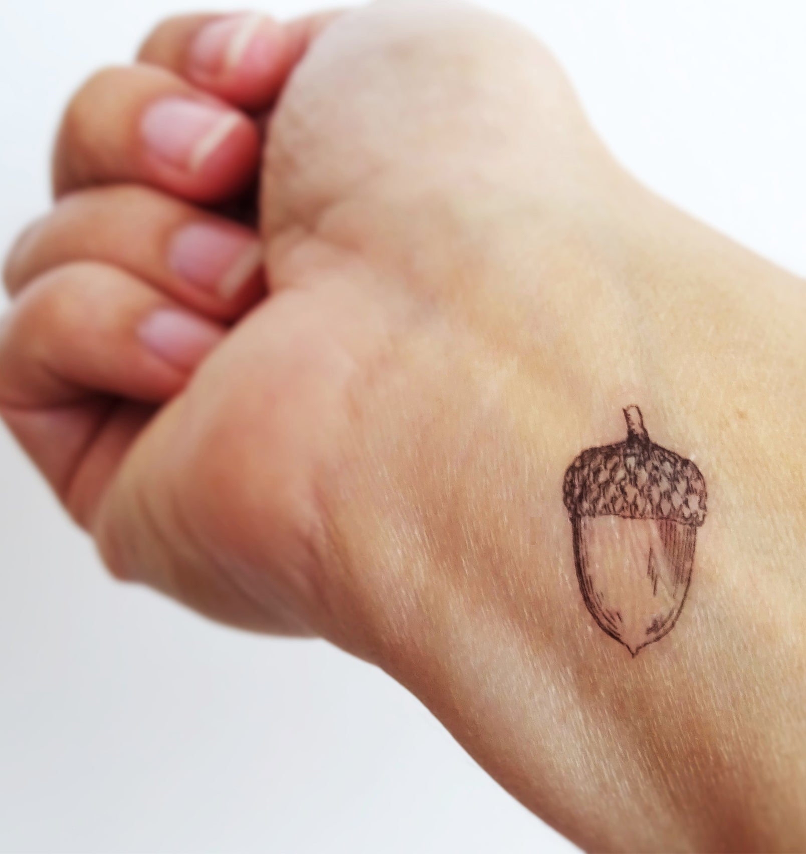 Tatouage temporaire vintage de gland (lot de 2) - encredelicate