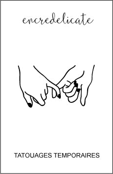 tatouage temporaire meilleures amies (pinky swear ou pinky promise) - encredelicate