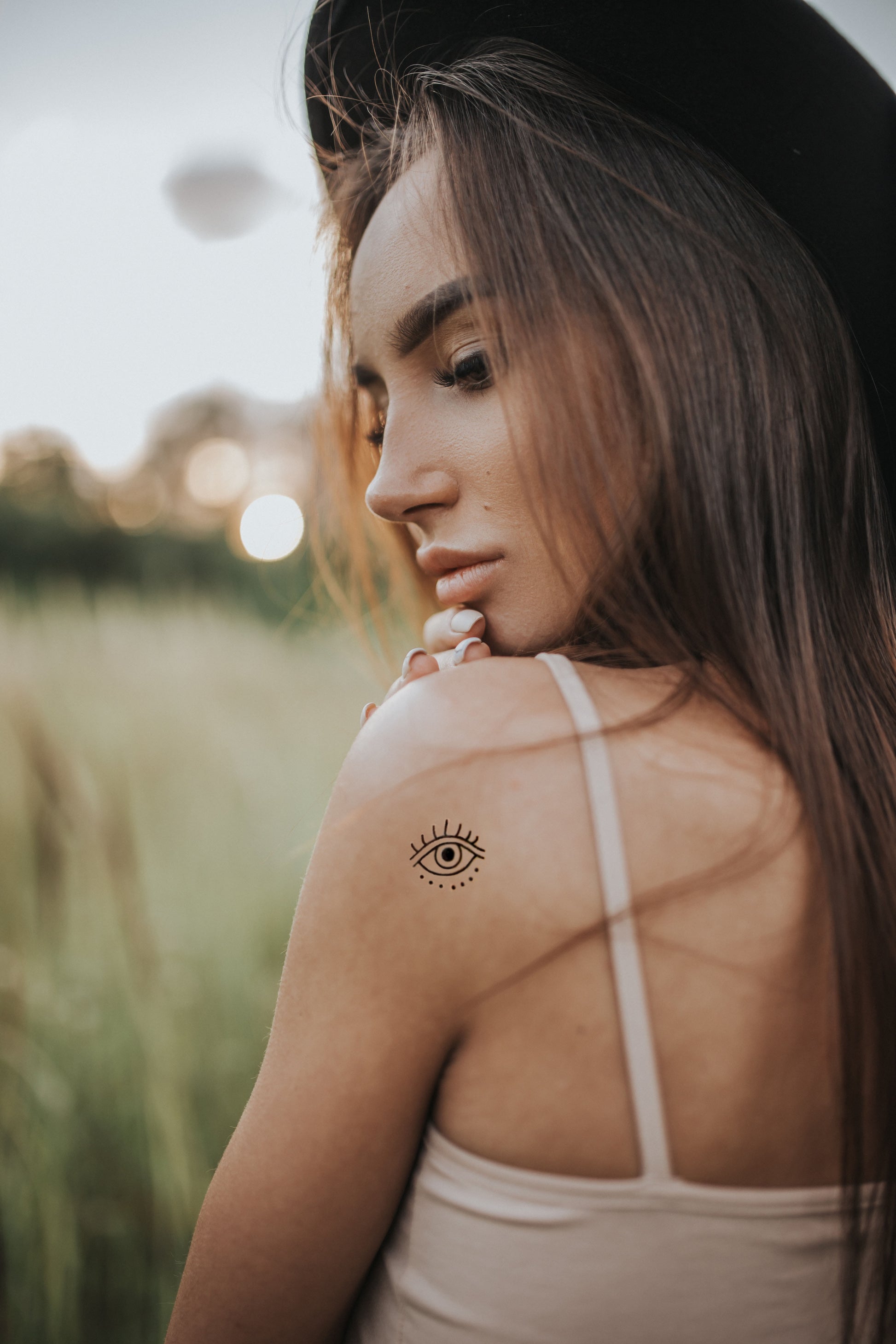 Tatouage temporaire du troisième oeil (lot de 4) - encredelicate