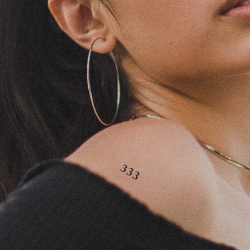 tatouage temporaire 333 (set de 12)