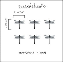 Charger l&#39;image dans la galerie, tatouage temporaire libellules (lot de 6 libellules)