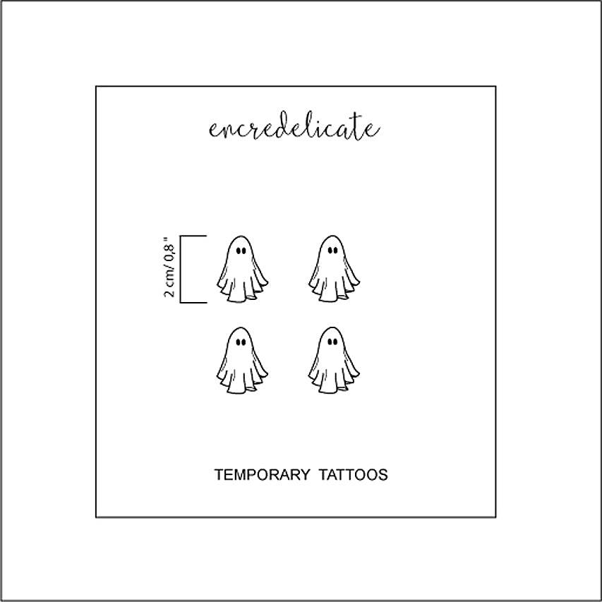 tatouage temporaire fantôme (lot de 4)