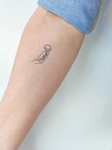 tatouage temporaire de méduse (lot de 2 méduses)