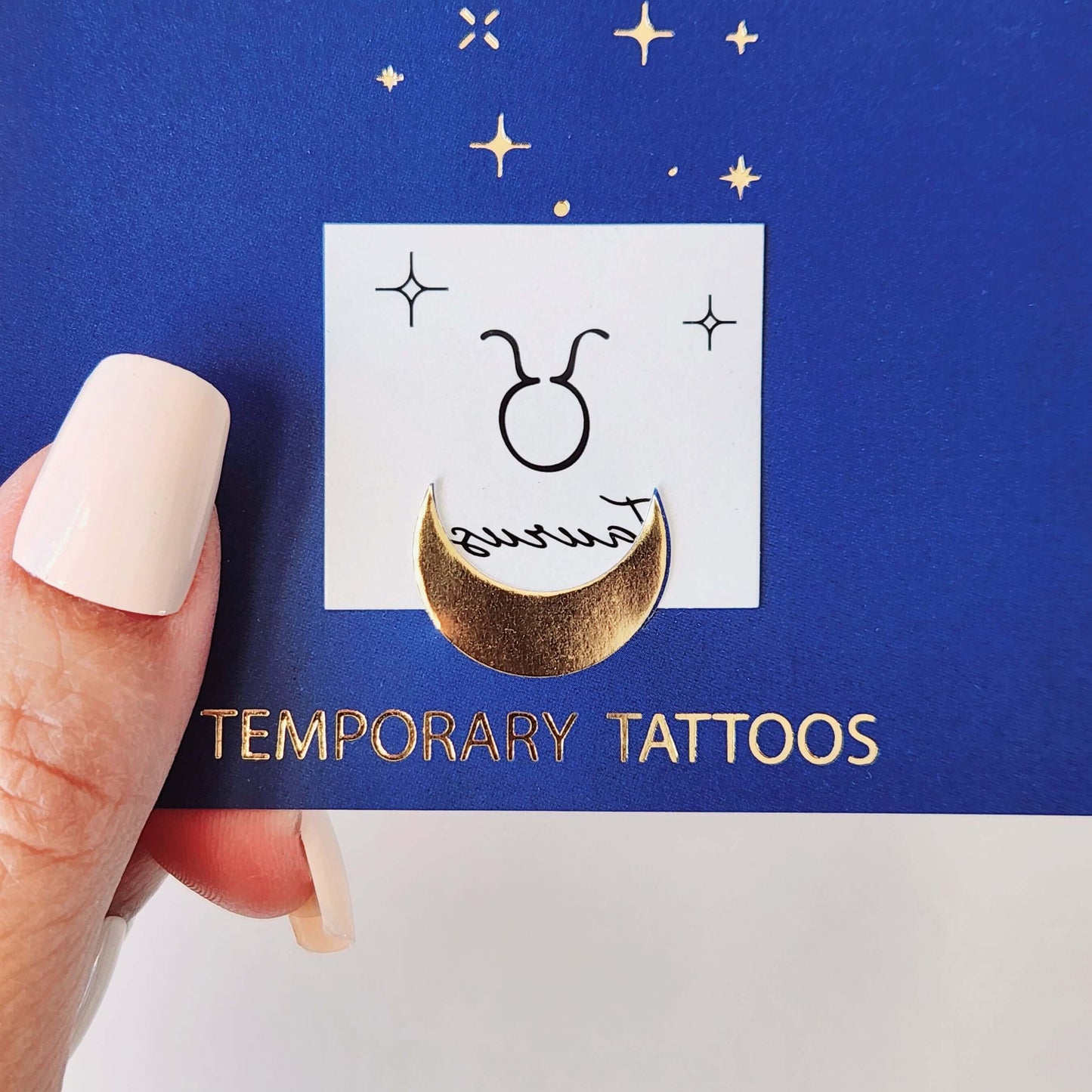 tatouage éphémère signe zodiacal Taureau (set de 4)