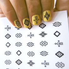 Charger l&#39;image dans la galerie, stickers autocollants pour ongles boho géométriques