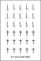 tatouages autocollants pour ongles de croix et du mot faith
