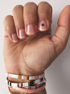 stickers autocollants pour ongles lunes, étoiles et diamants