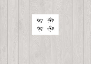 Tatouage temporaire du troisième oeil (lot de 4) - encredelicate 