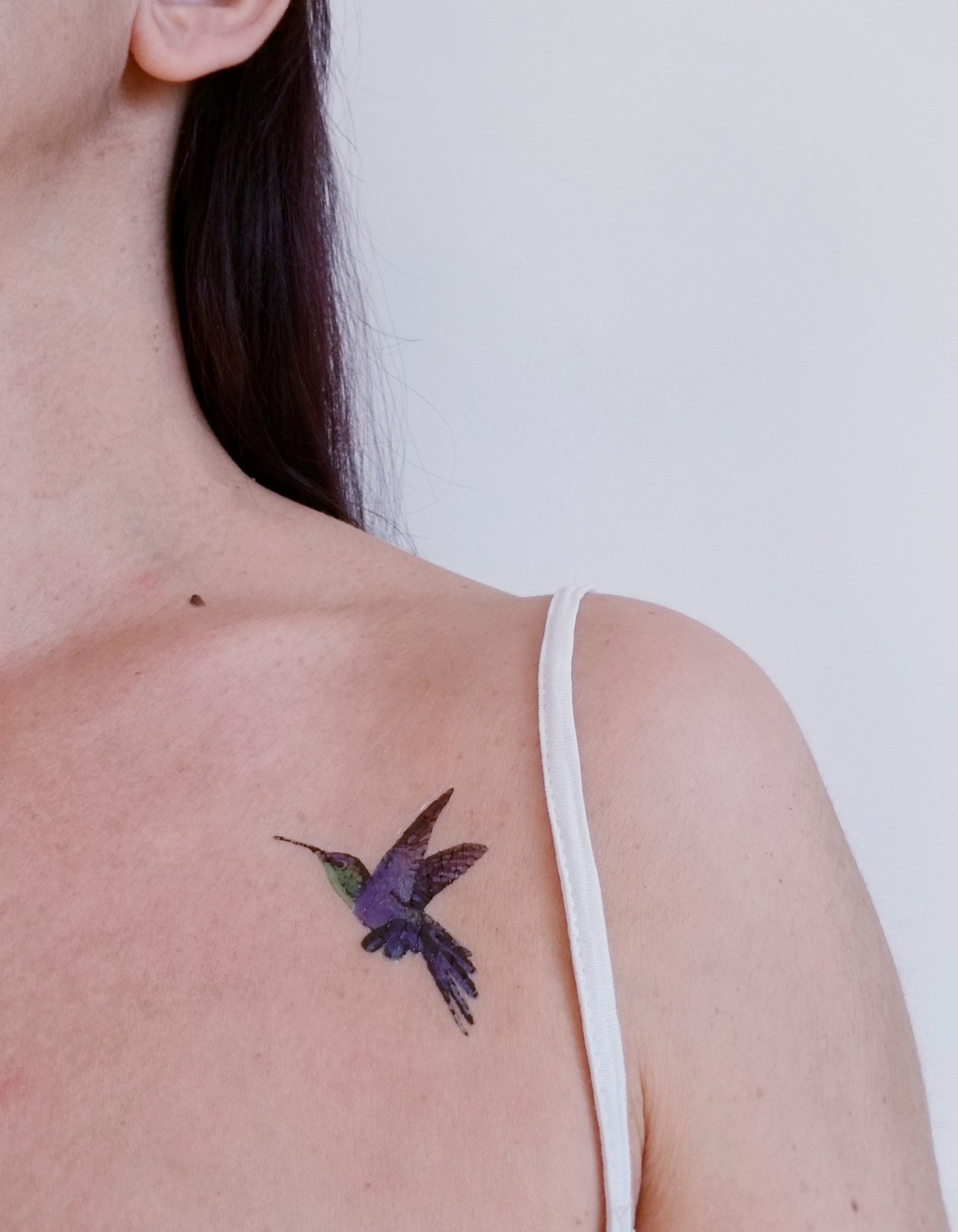 tatouage temporaire colibri en couleur (lot de 2)