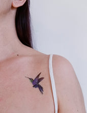 Charger l&#39;image dans la galerie, tatouage temporaire colibri en couleur (lot de 2)
