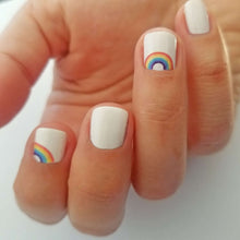 Charger l&#39;image dans la galerie, arc en ciel autocollants pour ongles