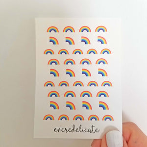 arc en ciel autocollants pour ongles