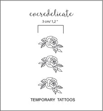 Charger l&#39;image dans la galerie, tatouages temporaires de rose (set de 3)