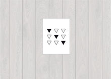 Charger l&#39;image dans la galerie, Tatouage temporaire de triangles pour soeurs ou meilleures amies (lot de 3x3) - encredelicate 