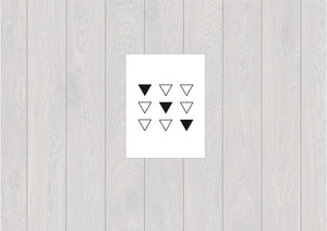 Tatouage temporaire de triangles pour soeurs ou meilleures amies (lot de 3x3) - encredelicate 