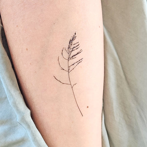 tatouage temporaire herbe sauvage