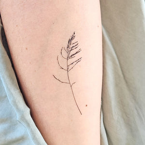 tatouage temporaire herbe sauvage